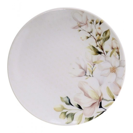 Prato Sobremesa 21cm Magnolia Porcelana Tramontina